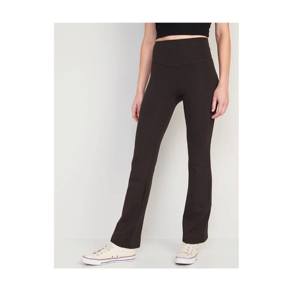 BNWT Old Navy Flare/Slim Boot-Cut High-Waisted Leggings with Pocket (Dark Gray) - Picture 2 of 7